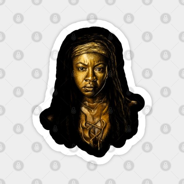 Michonne Golden Sticker by ShayLei